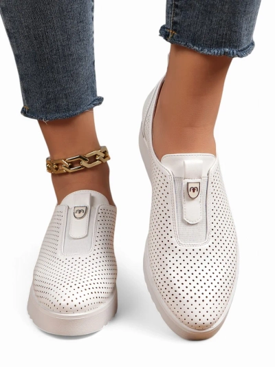 Royalfashion dámské perforované slip-on boty Goffies