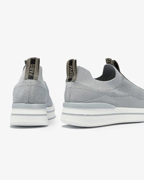 Жіночі спортивні кросівки-сліпони з написом сірого кольору Cerppa- Footwear