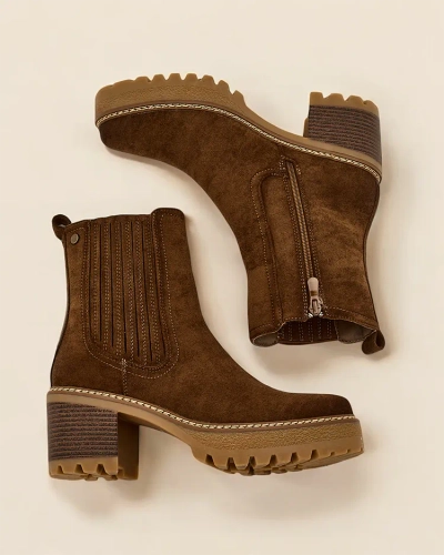 Dámské kotníkové boty Royalfashion Eco-suede na pilíři Segiag