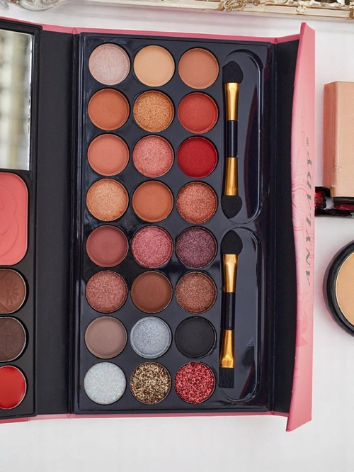 ANYLADY Компактна палітра для макіяжу – тіні для очей, контуринг, губи 33 відтінки