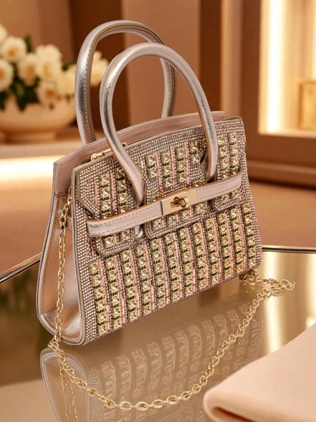 Royalfashion Dámská psaníčko kabelka se zirkony Seren Voux