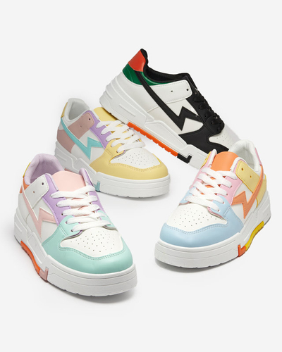 Зелено-біле жіноче спортивне взуття Снікерси Tremsi - Взуття