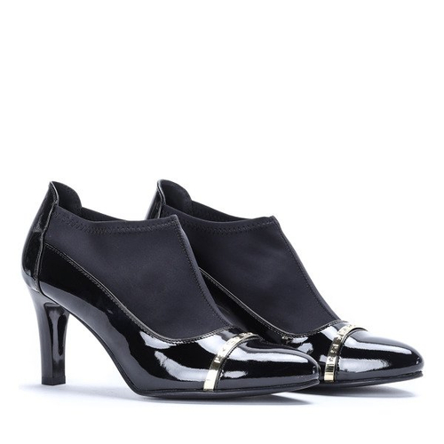 Czarne czółenka ze skarpetką Felicity - Obuwie