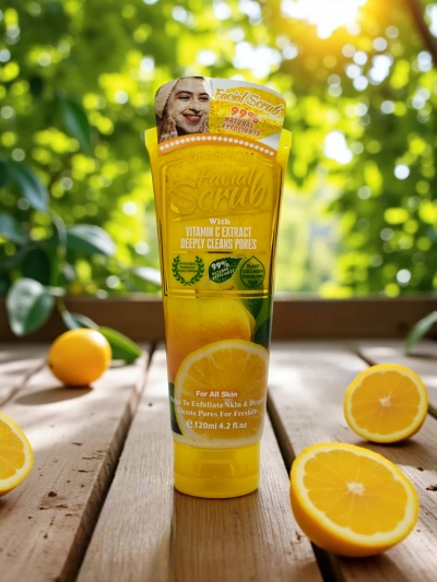 Zlatý pleťový peeling s citrusovým extraktem