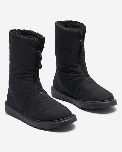 Чорні жіночі черевики а-ля снігоступи Tirigga- Footwear