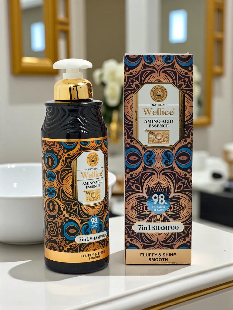 Wellice Aurelia Amino Acid Essence 7in1 Šampon 500ml Fluffy Shine Smooth