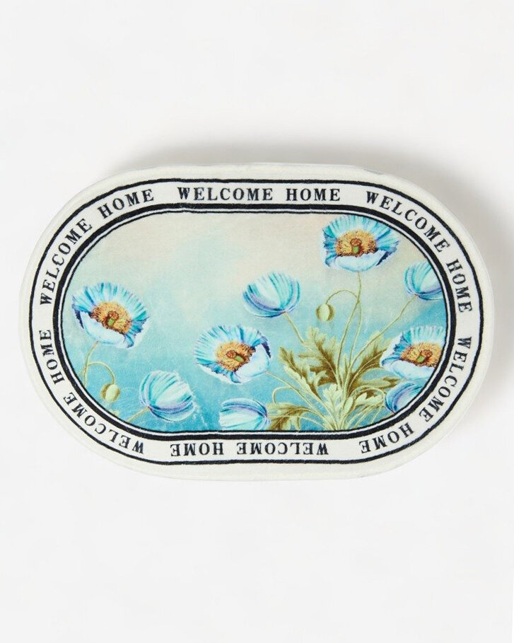 Royalfashion Barevná rohožka s květinami 40x60