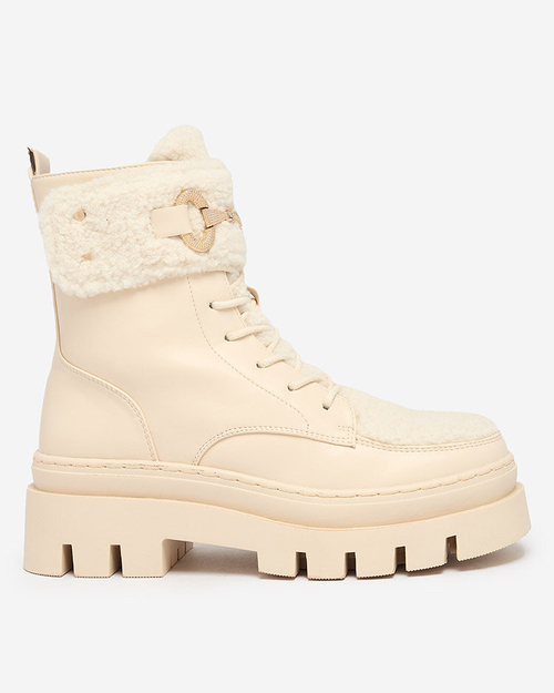 Royalfashion Жіночі черевики з овчиною Faeltone