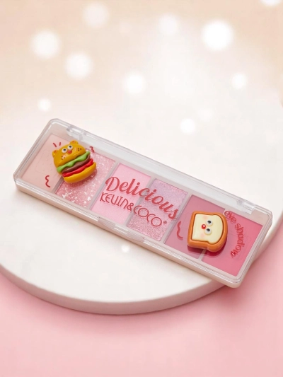 Kevin&Coco Paleta 6 očních stínů s třpytkami Delicious