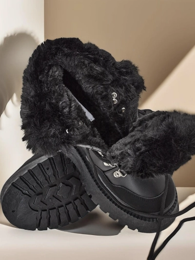Жіночі шнурівкові сніжні чоботи Royalfashion Qiroz