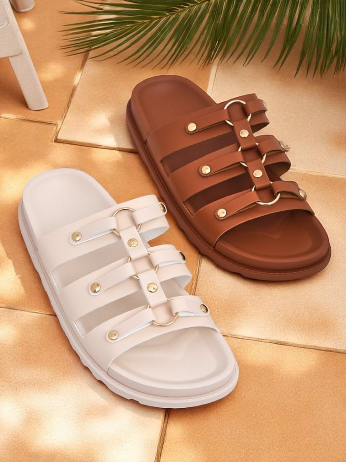 Royalfashion Dámské žabky na ploché podrážce Aurelia Roma