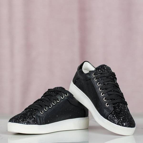 Чорні кросівки Vieira з блискучою обробкою - Взуття 1