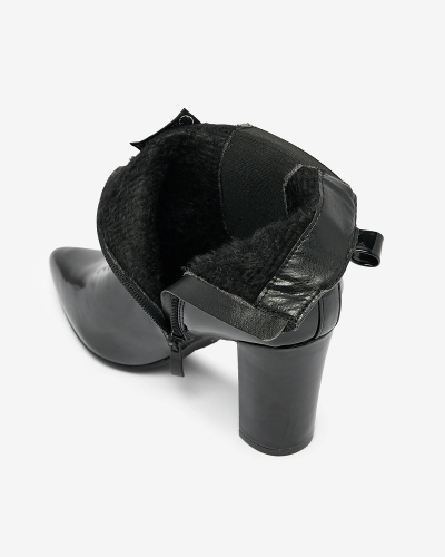 Royalfashion Чорні жіночі черевики на шпильці Lady Jeny