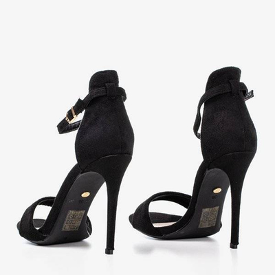 Černé dámské sandály na vysokém podpatku Gold Rush - Footwear 1