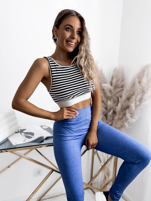 Жіночі легінси синього кольору - Одяг