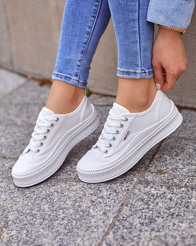 Dámské bílé tenisky Scola-Shoes