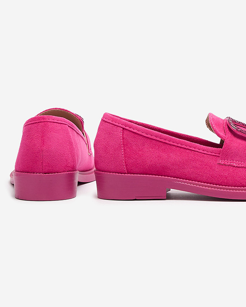 Жіночі мокасини кольору фуксії з декором Fogras- Footwear