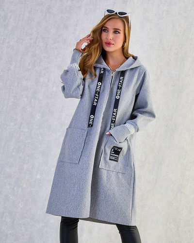 Royalfashion Dámská bunda a'la kabát ke kolenům