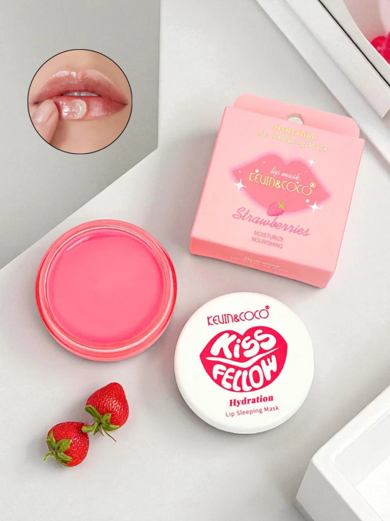 KissFellow Hydratační maska na rty Jahoda