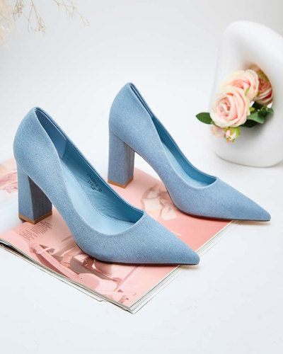 Royalfashion Dámské lodičky Jeansem Stiletto