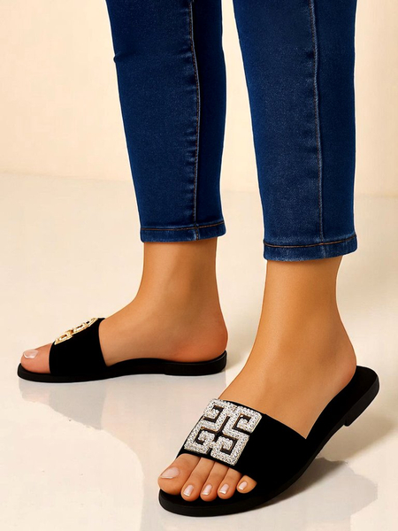 Royalfashion Dámské pantofle s plochou podrážkou Zamila