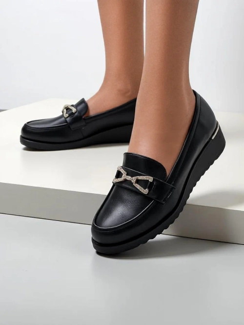 Royalfashion Жіночі мокасини на низькому підборі Leffo