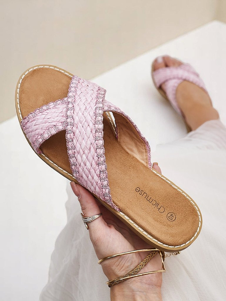 Sandály Royalfashion pro ženy s pletenými popruhy Bornes