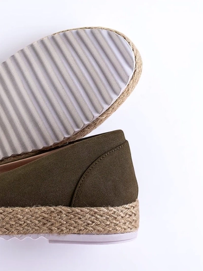 Dámské zelené espadrilky v barvě Nuhente - Obuv