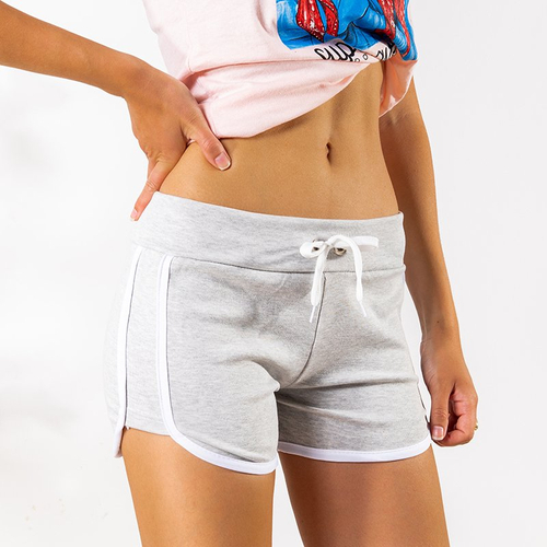 Жіночі спортивні шорти кольорі сірого меланжу