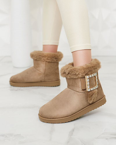 Royalfashion Dámské boty a'la snow boots s ornamentem Galaes