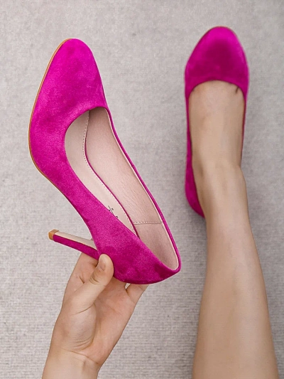 Royalfashion dámské eco-suede lodičky Caldeno