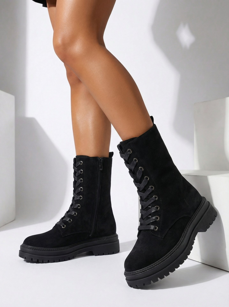 Dámské eko semišové workery Molistea