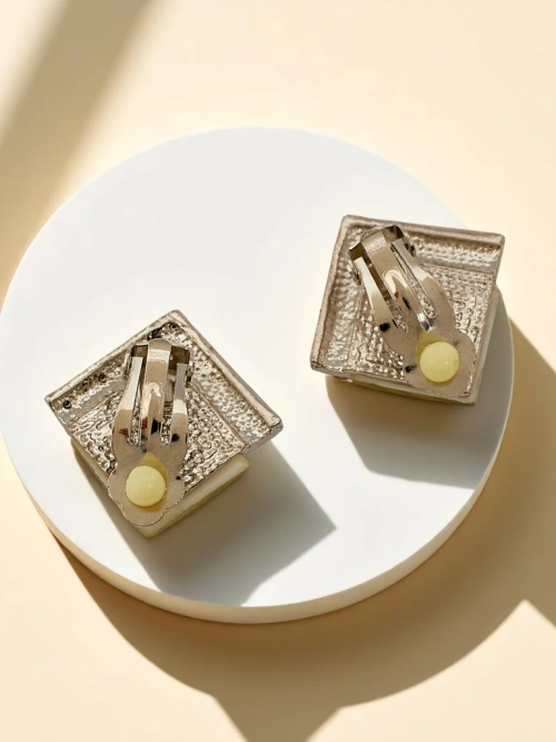 Royalfashion Жіночі кліпси з кришталем та кубічним цирконієм