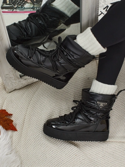 Dámské boty a'la sněhule s kožíškem Lysmora