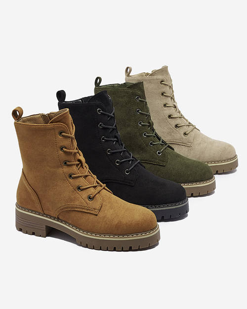 Коричневі жіночі черевики-трапери Priviea - Взуття