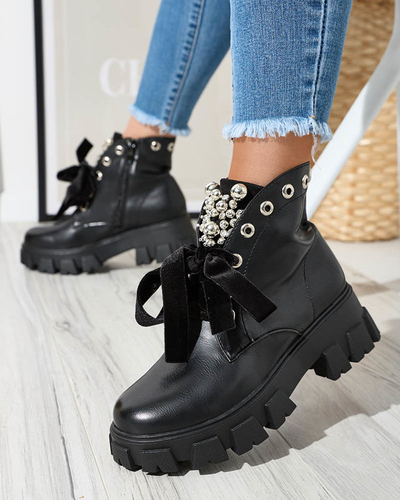 Чоботи жіночі чорні Selpo- Workers Shoes