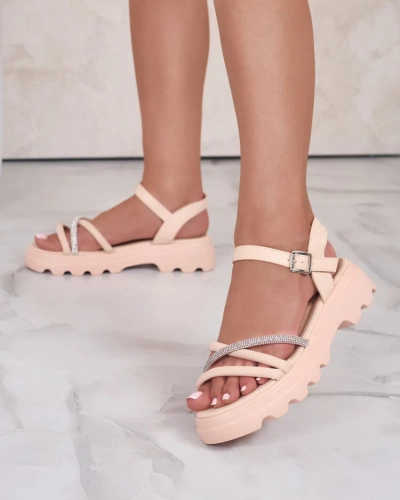 Royalfashion Жіночі босоніжки з цирконію Ofavle