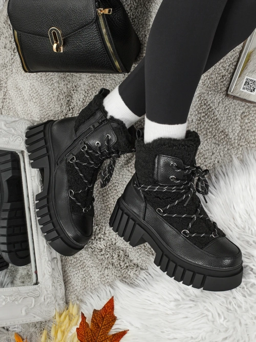 Жіночі ботильйони-воркери з хутром Cindora