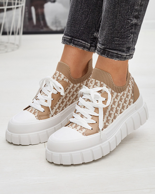 Світло-коричневі жіночі сліпони на шнурівці Efera - Взуття