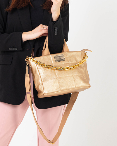 Dámská zlatá kabelka s řetízkem navíc - Příslušenství