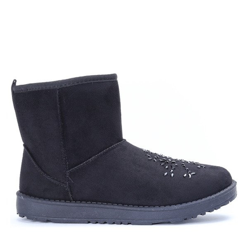 Czarne śniegowce Valia - Obuwie