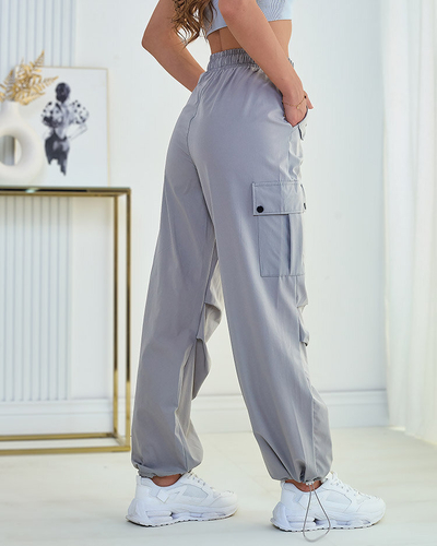 Royalfashion Dámské látkové bojové kalhoty