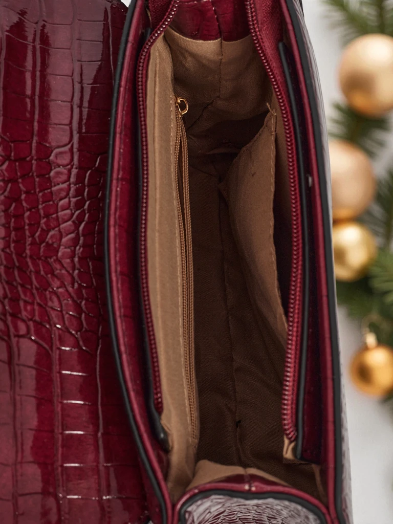 Lakovaná Malá dámská kabelka z ekokůže Orlina