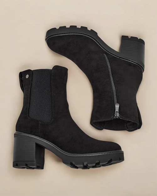 Жіночі щиколотки Royalfashion Eko-suede на шпильці Веггіс