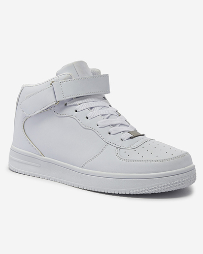 Bílé dámské vysoké tenisky Silapa- Obuv