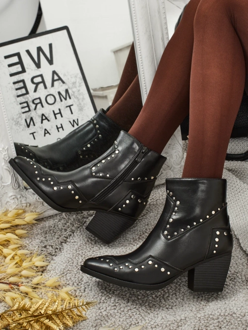 Ковбойки жіночі на підборах з джетами Glaciere