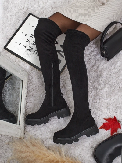 Жіночі ботфорти з еко-замші Maelin