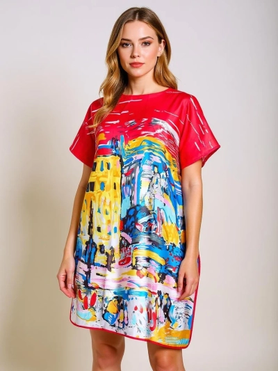 Šaty Pareo Callista od Royalfashion – barevné, univerzální, ke kolenům