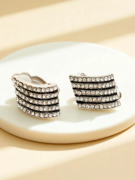 Royalfashion Кліпси жіночі з кубічним цирконієм