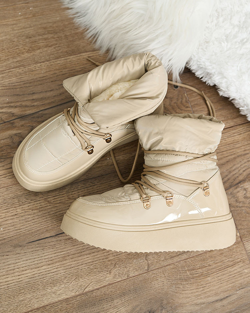 Жіночі снігоступи Royalfashion світло-коричневого кольору Dabenda